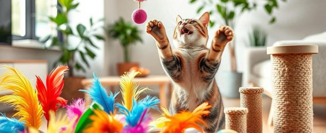 Gatos em Apartamento: Melhores Brinquedos Interativos 2025