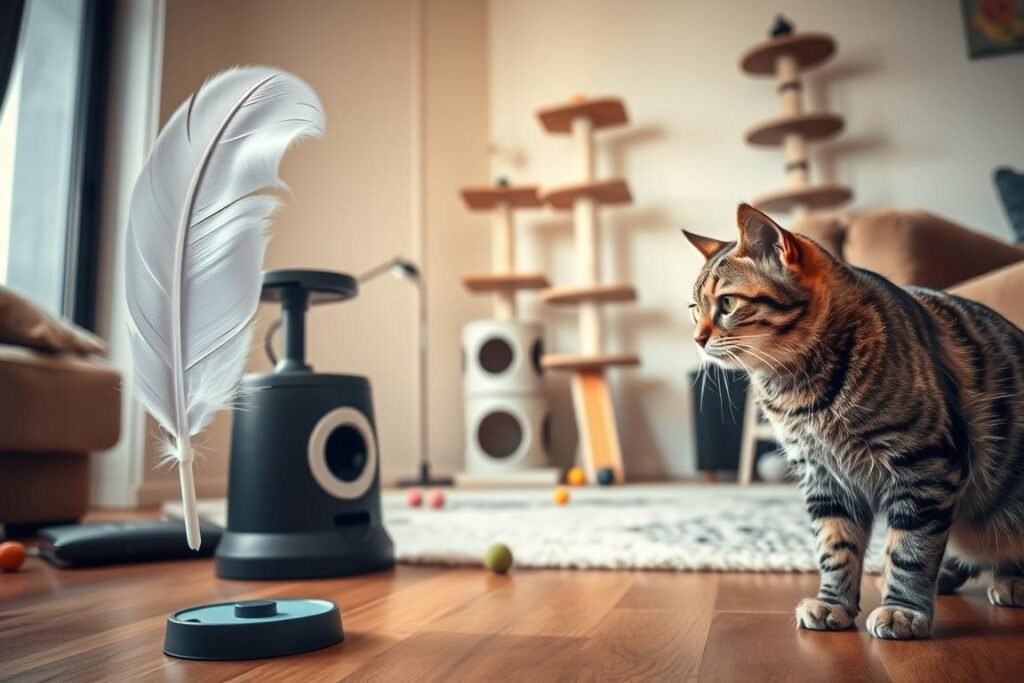 brinquedos interativos para gatos